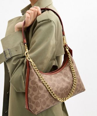 ＜COACH＞ジュリエット　ショルダー　バッグ　２５・シグネチャー　キャンバス